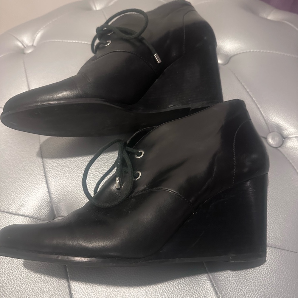 Cole Haan | Lace Up Wedge Booties - Picture 5 of 9